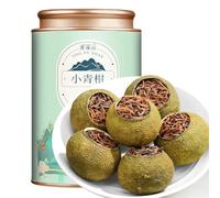 Xinhui Green Mandarin Pu-Erh Tea 200g, Whole Citrus Peel with Aged Yunnan Ripe Pu-Erh | Intense Fragrance, Silky Smooth Taste, Layered Flavor, Traditional Handcrafted | Perfect for Daily Relaxation