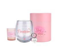 XinHuiGY Thank You Gifts for Women, Stemless Wine Glasses, Drinking Birthday Gift for Women, Men, Personalised Friend Gift, Moving Away Presents for Her, Leaving Gifts Bestie Sister Colleague