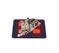 Xinhuju Cat Heating Pad - USB Fast Heat, Adjustable Heating Bed, Machine Washable Dog Mat, 4-Zone Heating Pad for Puppies, Kittens, Home Comfort and Pet Relaxation