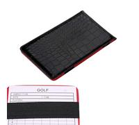 Xinhuju Golf Yard Book: Record Scoring Sticks PU Leather, Includes Two Scorecards, Compact Organizer for Golf Notebook, Men, Women, Golfers, Rounds Tracking, Accessory