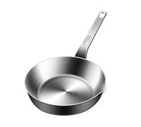 Xinhuju Mini Non-Stick - Egg Pan Stainless Steel Compact Cooking Tool for Roasting Omelette Heat Resistant Kitchen Accessories Lightweight Portable | Apartment Dorm Restaurant Farmhouse Camp