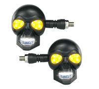 Xinhuju Turn Signal Light 12V Waterproof Skull Shape Universal Lamp