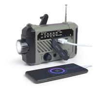 XINICE Emergency Solar Radio with Hand Crank, Portable NOAA/AM/FM Weather Radio with 3 Modes Flashlight, SOS Alarm, Phone Charger, Survival Equipment and Accessories, Camping Essentials (A)