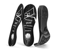 XINIFOOT Silica Gel Sport Shoe Insoles for Men and Women, Spring Cushioning & Shock Absorption Inserts, Forefoot Massage Support, Plantar Fasciitis Relief, Athletic Comfort Insoles