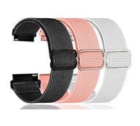 Xininyia DR06 Nylon Stretch Bands Compatible for Fitpolo/TOOBUR/FQQ/BlazeChip DR06 Smart Watch Breathable Elastic Replacement Wristband Adjustable Straps(3-Pack)