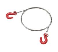 Xiniy 1/10 RC car Crawler Steel Tow Rope with Hooks for SCX10 Wraith Axial D90 Toy parts