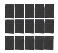Xiniy 100 Pack Smell Proof Bags - 3 x 4 Inch Resealable Mylar Bags Foil Pouch Bag Flat Zipper Closure Bag Matte Black