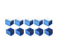 Xiniy 10pcs 3D Printer Parts Blue Aluminum Stepper Driver Heatsink For TMC2100 LV8729 TMC2208 TMC2130
