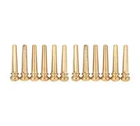 Xiniy 12 Pieces Brass Folk Acoustic Guitar Bridge Pin Peg Nail Metal