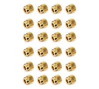 Xiniy 24PCS Mk7 MK8 Extrusion Gear 26 Tooth Teeth Brass Drive Gear Feeding Gear Wheel for Anet A8 Printer Extruder