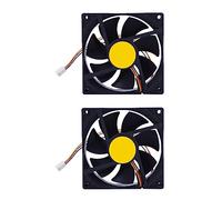 Xiniy 2X 3 Pin 90mm 25mm Cooler Fan Heatsink Cooling Radiator for Computer PC CPU 12V