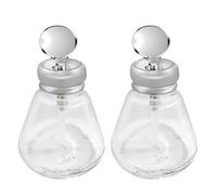 Xiniy 2X Empty Nail Polish Pump Dispenser Glass Push Down Bottle