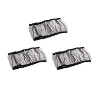 Xiniy 3X Bird Cage Cover Seed Catcher Birdcage Nylon Mesh Net Cover Skirt Guard (Black)