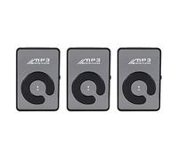 Xiniy 3X Mini Mirror Clip USB Digital Mp3 Music Player Support 8GB SD TF Card Black