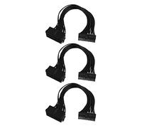 Xiniy 3X Power Supply Splitter, Dual PSU Cable Adapter 24 Pin 20+4 Pin ATX Motherboard Adapter Extension Cable Dual