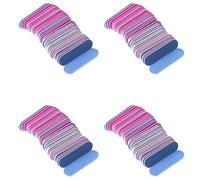 Xiniy 400Pcs Nail Files Double Color Wooden Mini Buffer Sanding 180/240 Disposable Manicure Tools