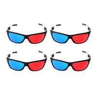 Xiniy 4X Red-Blue/Cyan Anaglyph Simple Style 3D Glasses 3D Movie Game (Extra Upgrade Style)