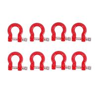 Xiniy 8Pcs Metal Front Rear Bumper Trailer Hook Tow Shackle Rescue Hook for 1/10 RC Rock Crawler Car TRX4-4 SCX10
