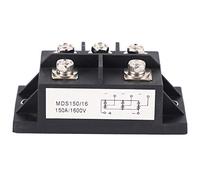 Xiniy MDS150A 3-Phase Diode Bridge Rectifier 150A Amp 1600V Copper 150 Celsius 80X40X33Mm Metal Case Diode Bridge Control