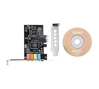 Xiniy PCIe Sound Card 5.1, PCI Express Surround 3D Audio Card for PC with High Direct Sound Performance & Low Profile Bracket