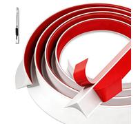 Xinjiayi 3.5M Silicone Quadrant Trim, Beading for Laminate Flooring, Laminate Floor Edging, Skirting Board Trim Coving Decorative Edging Strip for Tile, Countertops, Wall, Ceiling Coving (20×15mm)