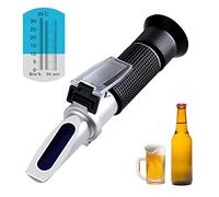XinJiaYi Beer Refractometer, Brix Refractometer for Beer Making, Brix Meter with Two Scales Specific Gravity 1,000-1,130 and Brix 0-32%, Beer Brewing Kit
