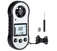 XinJiaYi Digital Wind Gauge, Air Flow Meter with Wind Temperature Tool -10°C ~ 45°C, Anemometer for Sailing, Surfing, Fishing, Kiting - Grey
