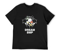 XINJIEDIAN Costume Gown Dream SMP Merch Cosplay Unisex 100% Cotton Short-Sleeve T-Shirts Black S