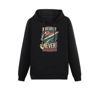 XINJIEDIAN Galaxy Quest Never Give Up Hoody Unisex Ptinted Hoodies Long Sleeve Men's Hooded with Pocket Black XXXL