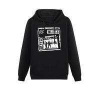 XINJIEDIAN Pure Brick Wall By Blitz Hoody Unisex Ptinted Hoodies Long Sleeve Men's Hooded with Pocket Black M