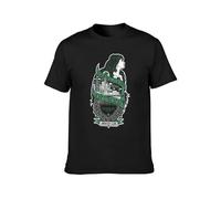 XINJIEDIAN The Gaslight Anthem Popularity Lucky City Comfortable Chest T-Shirt Black 3XL
