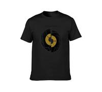 XINJIEDIAN The Gaslight Anthem Unisex 100% Cotton Short-Sleeve T-Shirts Black L