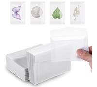 Xinjoduz 100 Pack Glassine Envelopes, Small Lottery Ticket Envelopes Coin Vellum Envelope Tissue Seed Envelopes Wedding Stickers for Favors Party Scratch Stamp Collecting Supplies (3.9×2.7 Inch)