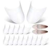 Xinjoduz 16 PCS Plastic Shoe Tree Crease Protectors, Sneaker Shoe Stretchers Inserts to Keep Shape, Adjustable Boot Shoes Shaper Holder for Women Men Sneaker Leater Golf Mules (Clear)