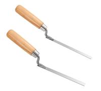 Xinjoduz 2 PCS Tuck Pointer Trowel Set, 5/16" & 3/8" Professional Masonry Tools, Ergonomic Wood Handle, Mortar Repair and Tuck Pointing Tools for Spreading Mortar, Trimming Corners