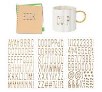 Xinjoduz 3 Sheets 170 PCS 3D Gold Letter Stickers 1 Inch Glitter Puffy Letter Sticker Self-Adhesive Gold Alphabet a to Z Number 1 to 9 Stickers for Scrapbooking Poster Mailbox Grad Cap DIY Craft Gifts