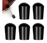 Xinjoduz 5 PCS Cello Endpin Rubber Black Tip Plug End Pin Cap Protector Black Anti-Slip Design Cello Rest Stop Holder Stand Floor-Friendly Fits Most Cellos and Double Basses Floor Protection