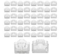 Xinjoduz 50 PCS Clear Silicone RJ45 Ethernet Hub Port Cover RJ45 Anti-Dust Cover Caps Protector Plugs Stoppers Cap for RJ45-Female Port Devices, TV, Computer, Other Devices(Clear)