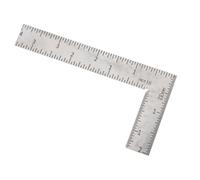 Xinjoduz Stainless Steel L Shaped Right Angle Ruler 2 inch by 4 inch, 1 PCS 90 Degree Small Square Framing Measuring Tool for Engineer Carpenter Mini Measuring Tool (Sliver)