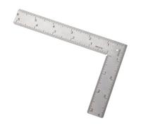 Xinjoduz Stainless Steel L Shaped Right Angle Ruler 4 inch by 6 inch, 1 PCS 90 Degree Small Square Framing Measuring Tool for Engineer Carpenter Mini Measuring Tool (Sliver)