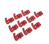 XINL DIY love patch, 10 love iron shading scratches on the patch light garment decoration for handbags DIY craft decoration!