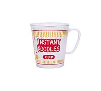 XINLAI Breakfast Milk Oatmeal Mugs Ceramic Instant Noodle Cup Large Soup Bowl with Lid Red-800ml