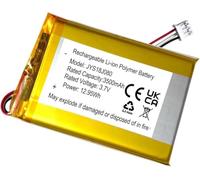 XINLANTECH 3500mAh 3.7v Rechargeable Battery Replacement for HelloBaby HB6550 5" / HB6560 6" Screen Video Baby Monitor HB53 HB6146 Replacement Batteries Pack