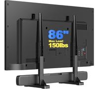 XINLEI Large TV Stand Table Top for Most 24 to 86 Inch Flat/Curved TVs Heavy Duty TV Leg, Support 68kg, Max VESA 800x600mm, for Living Room ML3286