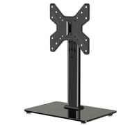 XINLEI Rock-Solid TV Stand for Samsung/LG 17-43" TVs | Universal Swivel Table Top Stand | Height Adjustable (265-385mm), 45kg Load, Max VESA 200x200 | No Drill, Anti-Tilt Design TS205