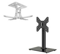 XINLEI TV Stand Base + Projector Ceiling Mount Bundle