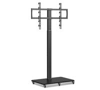 XINLEI Universal TV Stand on Wheels for Max 70” TVs up to 40kg, Swivel & Height Adjustable Table Top TV Stand, Max VESA 600x400mm TS005H