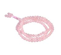 XINLIANYI 1PCS 6mm Natural Stone Beads Wrap Bracelet Buddha Mala Beaded Bracelet For Women Men,Rose Quartz