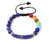 XINLIANYI 1pcs Natural Lapis Lazuli Stone Bracelet Quartz Beads Braided Bracelets For Women Men Couples,Lapis Lazuli