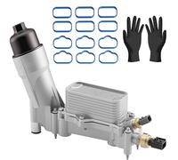 XINLIN 926-876 926-959 Upgraded Aluminum Engine Oil Filter Housing with Oil Cooler for 2011-2016 Dodge Journey Charger Challenger Durango Avenger Wrangler Grand Cherokee Chrysler 200 300 Town Country
